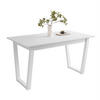 ESSTISCH ARTON II ausziehbarer Tisch 140-195 cm für 6-8 Personen - Weiß, Holzwerkstoff/Metall (140/80/77cm) - Lookway