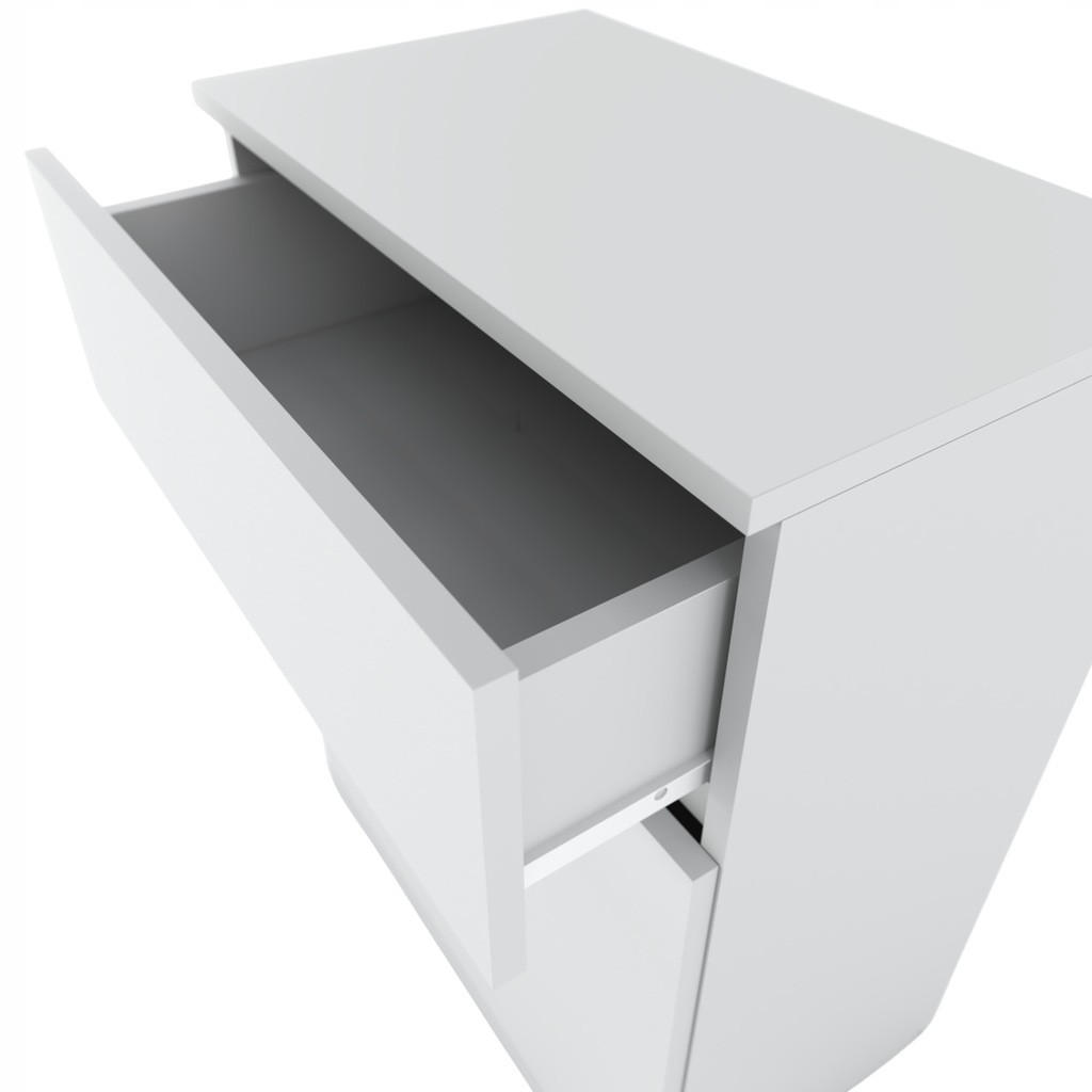 KOMMODE MIT SCHUBLADE – weiß - Weiß, Holz (60/78/35cm) - Stiv Meble