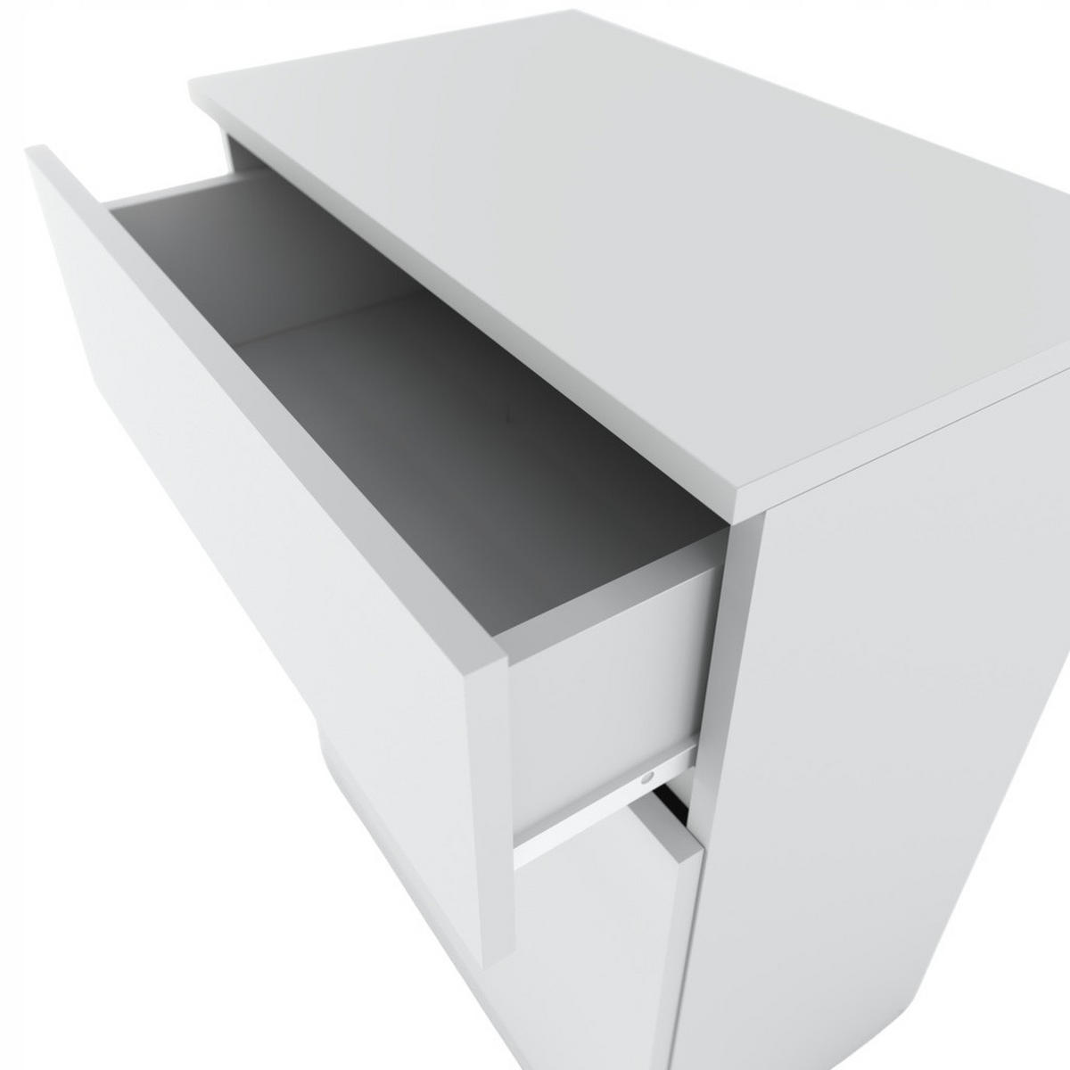 KOMMODE MIT SCHUBLADE – weiß - Weiß, Holz (60/78/35cm) - Stiv Meble