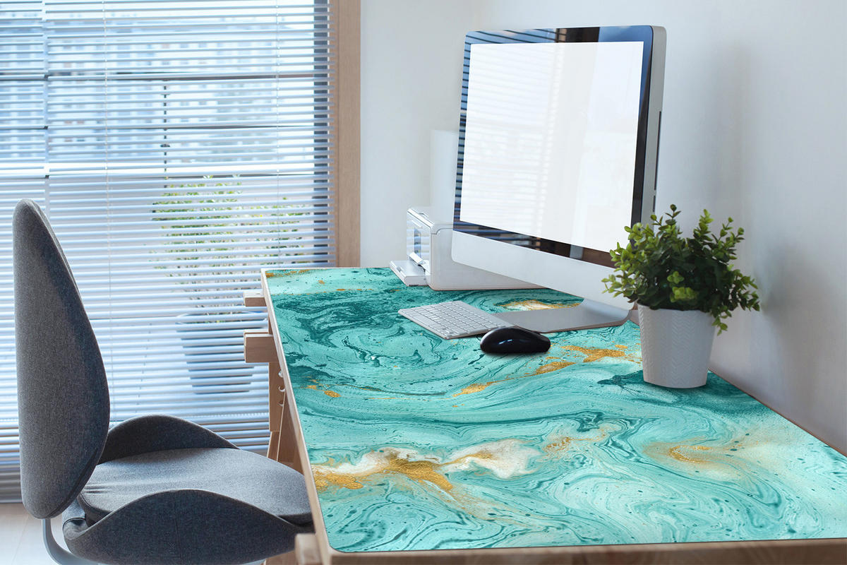 SCHREIBTISCHUNTERLAGE 120x60 cm Grün - Grün, Kunststoff (1.6/120/60cm) - ArtPrintCave