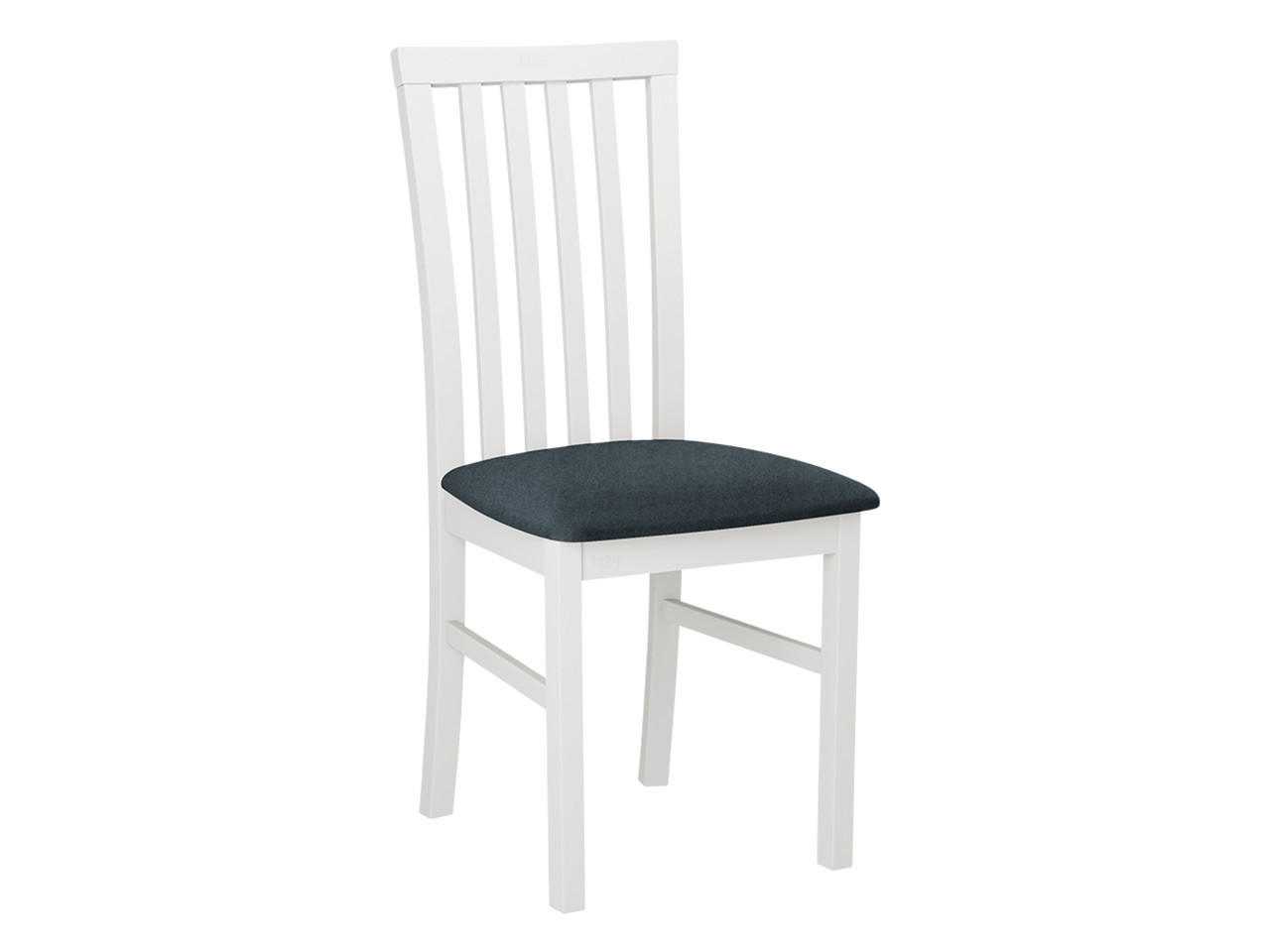 STUHL Milano I, Holzfarbe: Weiß - Blaugrau/Weiß, Holz (43/93/40cm) - MIRJAN24