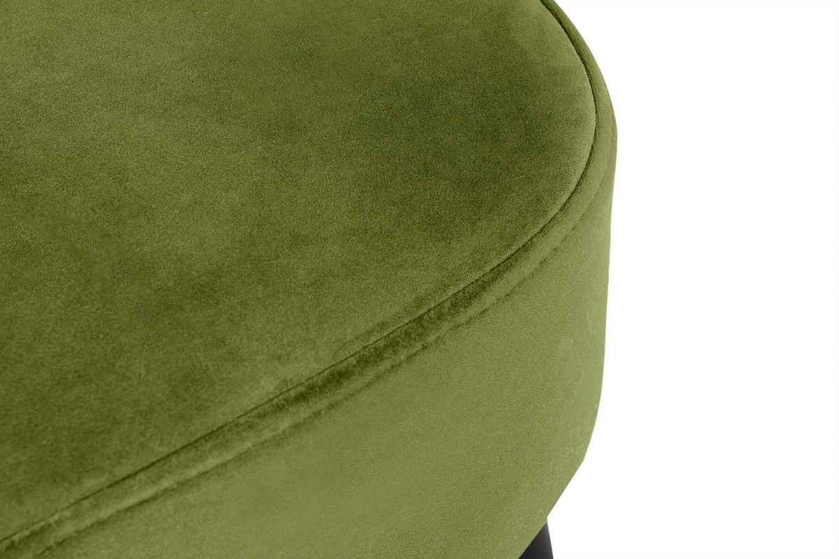 COCKTAILSESSEL DUCO auf hohen Beinen, Olive/Schwarz - Schwarz/Olivgrün, Holz/Textil (63/89/65cm) - KONSIMO®
