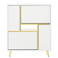 SCHUHSCHRANK Weiß 80/25/96 cm - Weiß, Holzwerkstoff (80/96/25cm) - PANGIVO