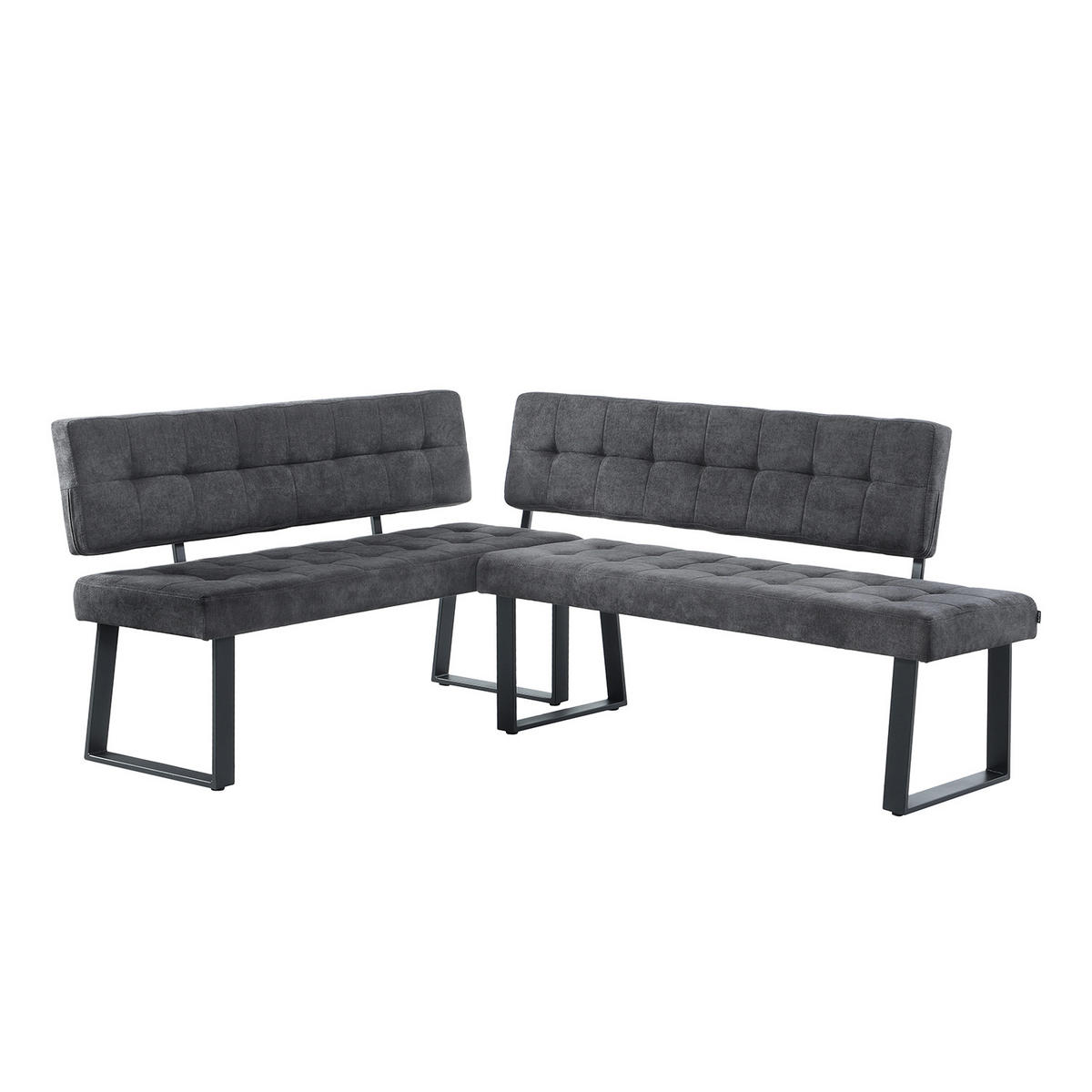SITZBANK SIGFRID - Anthrazit, Textil/Metall (140/48/56cm) - B&D Home