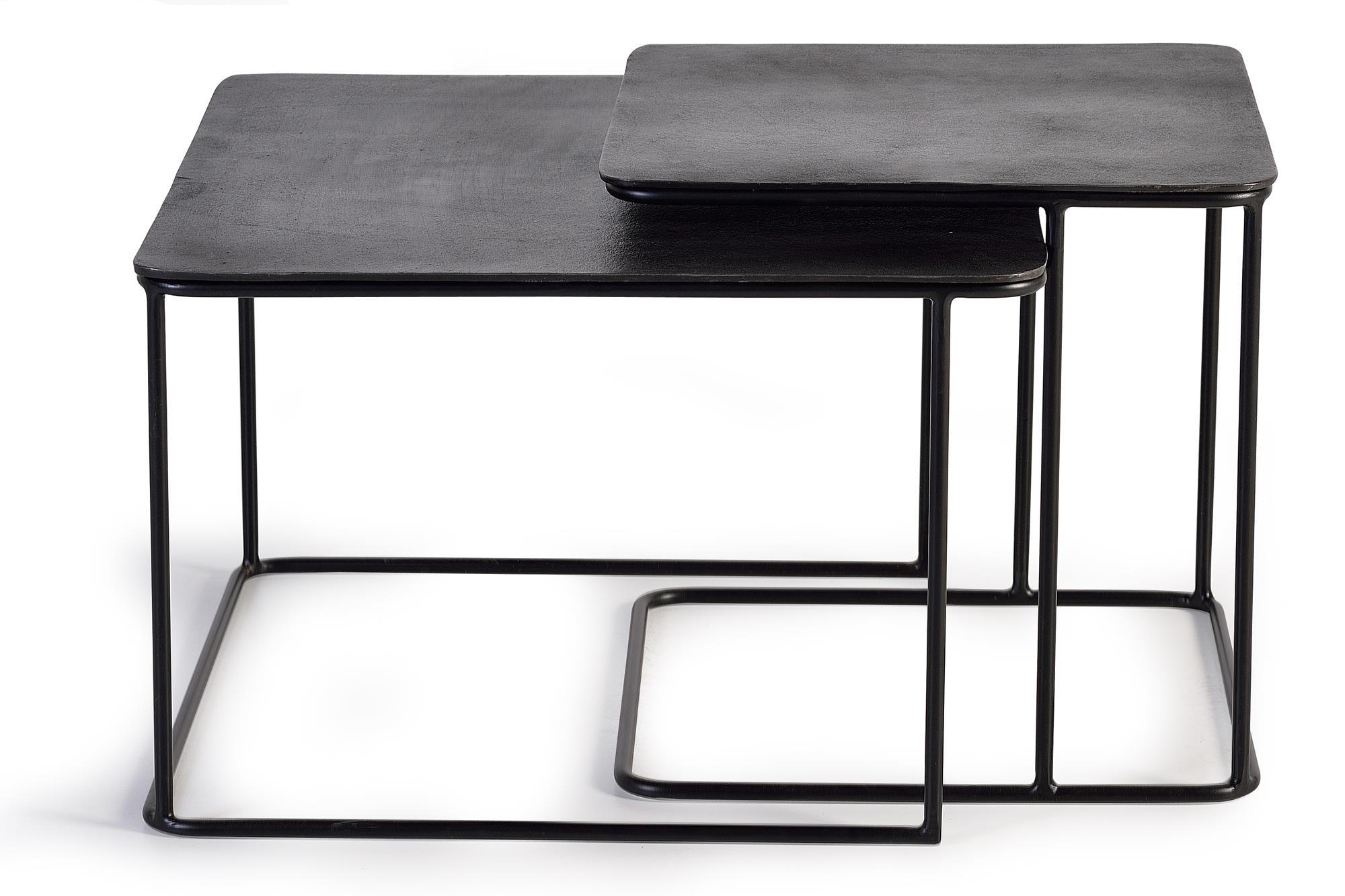 COUCHTISCH mit Bronzeplatte und Metallbeinen - Bronzefarben, Metall (62/62/41cm) - Giner y Colomer