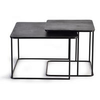 COUCHTISCH mit Bronzeplatte und Metallbeinen - Bronzefarben, Metall (62/62/41cm) - Giner y Colomer
