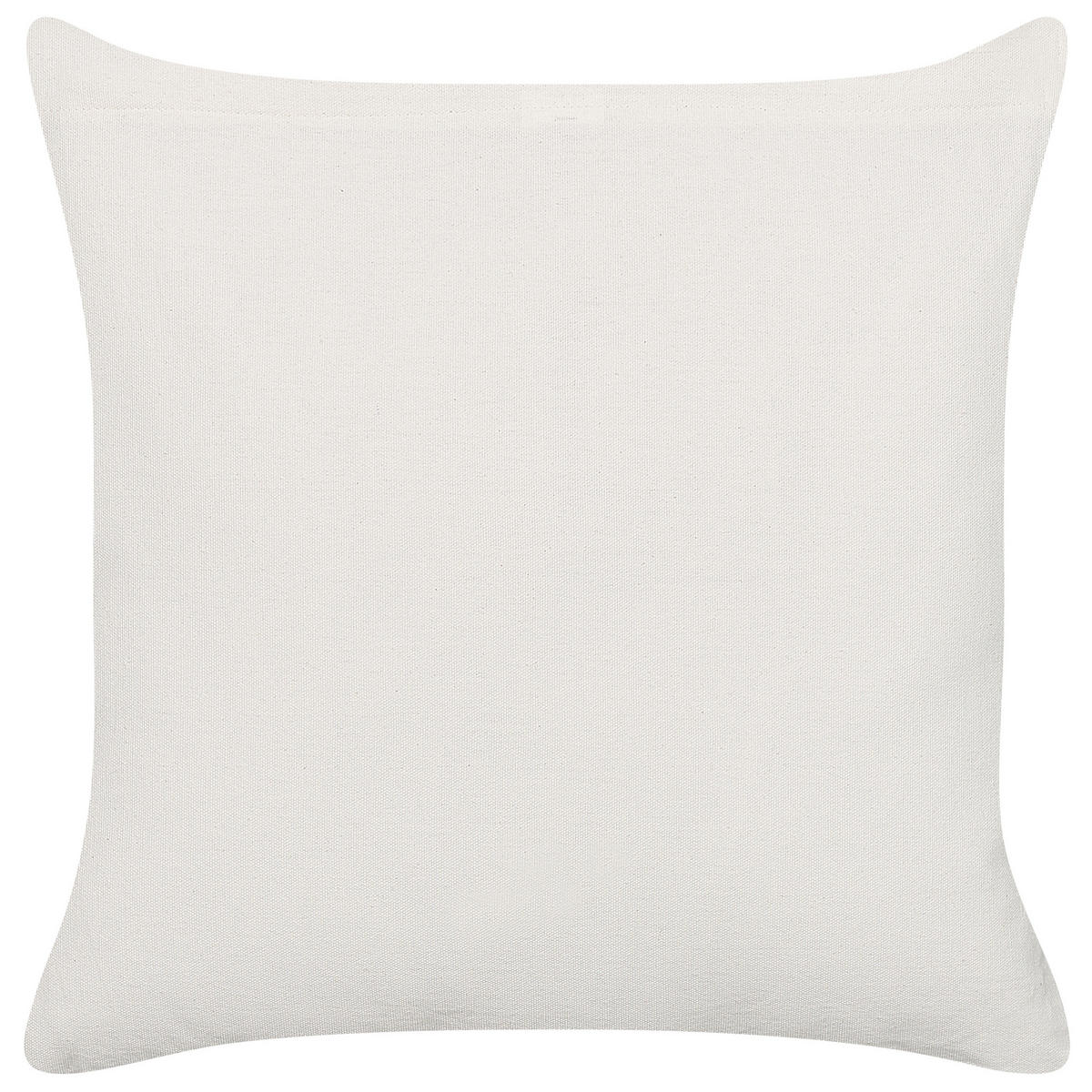 DEKOKISSEN Cremeweiß 45/45 cm Woodi - Ecru, Naturmaterialien/Textil (45/45cm) - Beliani