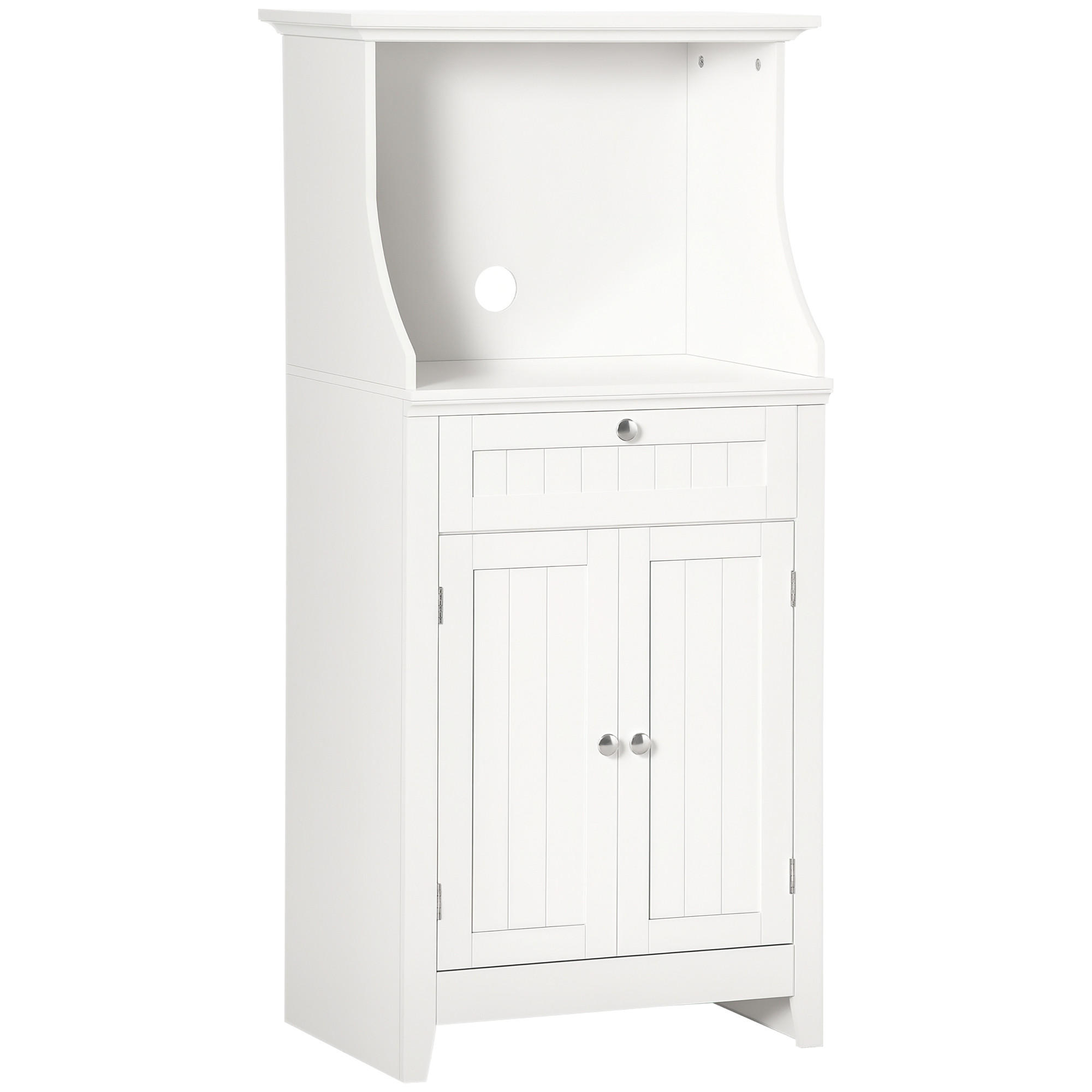 ComfortXL Mikrowellenunterschrank Weiß 40x122.5x60 cm