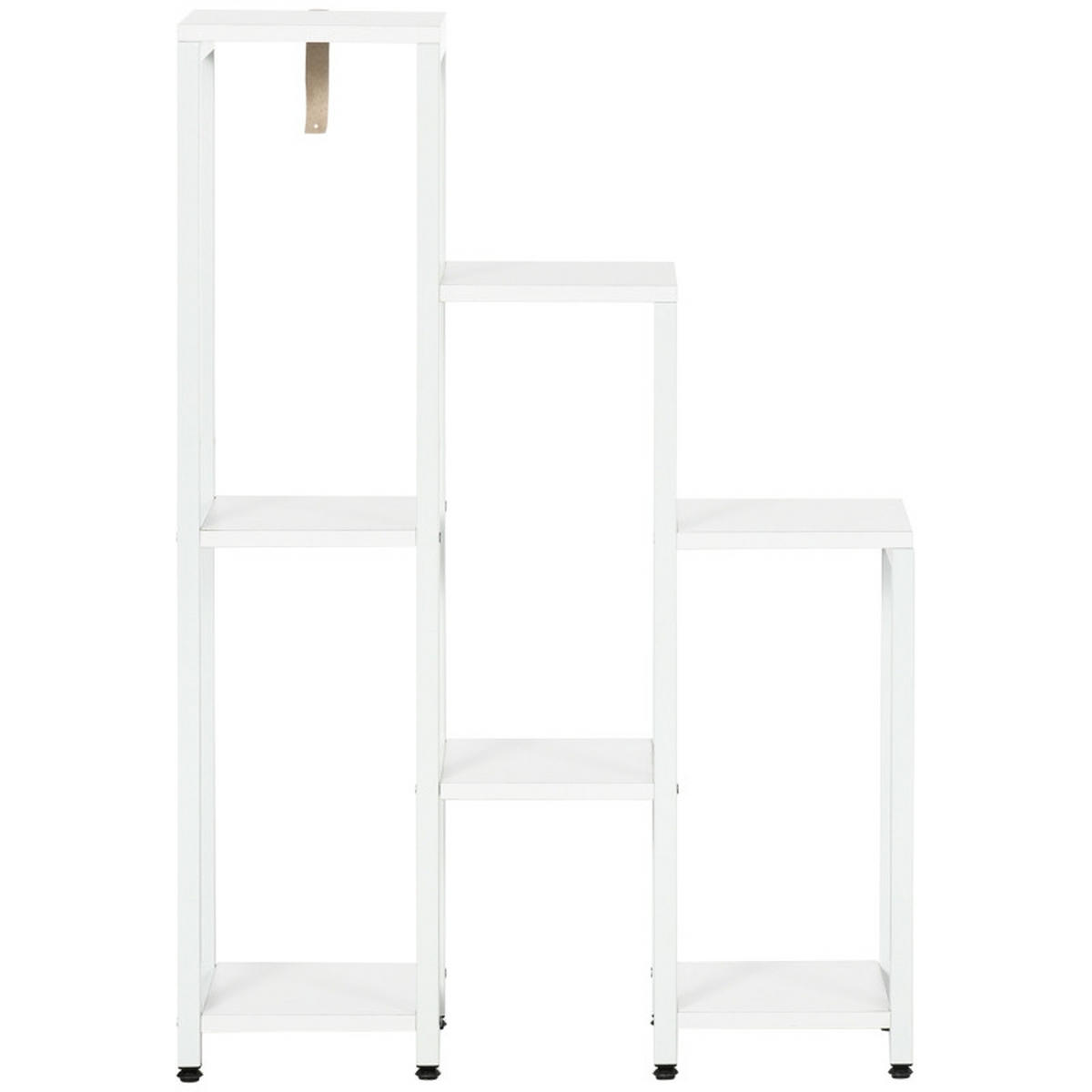 BLUMENTREPPE aus Stahl 65x23x94,5 cm in Weiß mit 7 Ebenen - Weiß, Metall (23/94.5/65cm) - Modfu