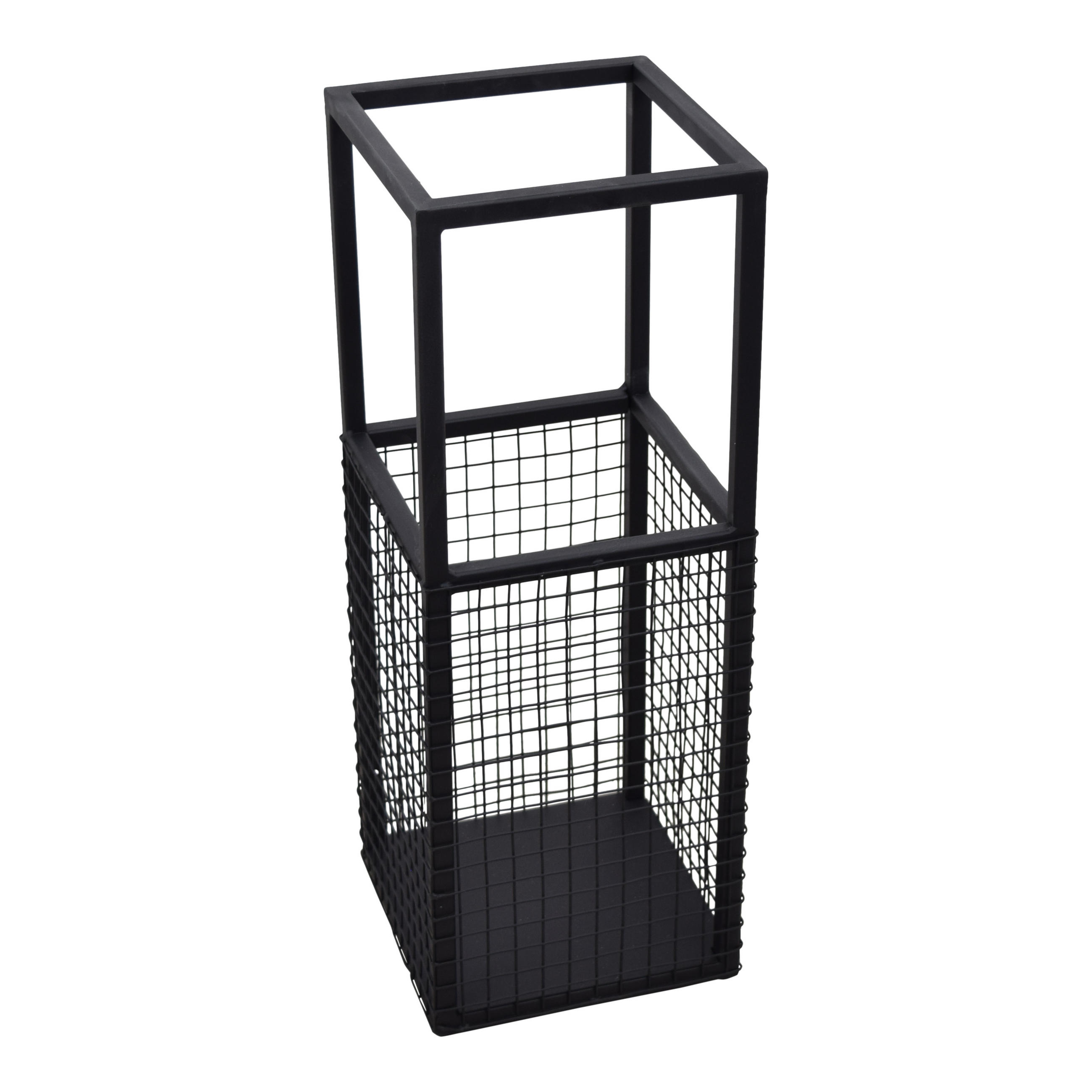 SCHIRMSTÄNDER Rina Schwarz - Schwarz, Metall (18/50/18cm) - LOFT42