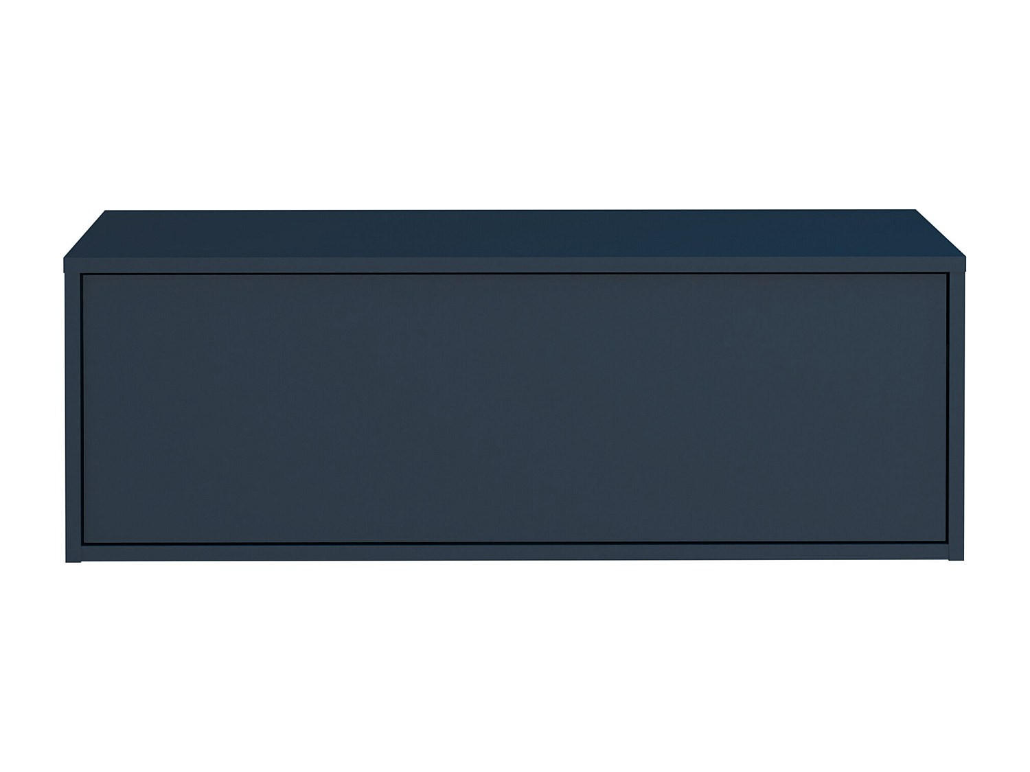 WASCHBECKENUNTERSCHRANK - 94 cm x 47 cm - Holz, Platte - Marineblau - TEANA - Dunkelblau, Holz (94/32/47cm) - Vente-Unique