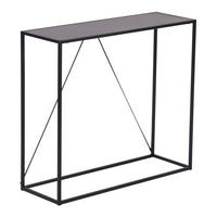 KONSOLENTISCH Austevoll - Schwarz, Metall (30/90/80cm)