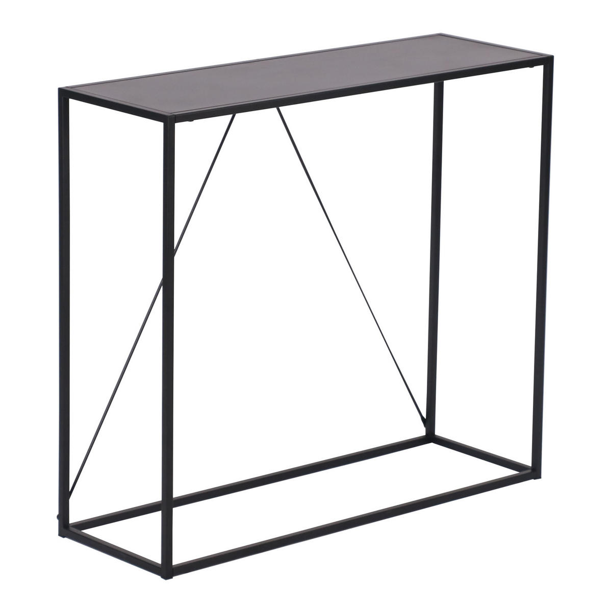 KONSOLENTISCH Austevoll - Schwarz, Metall (30/90/80cm)