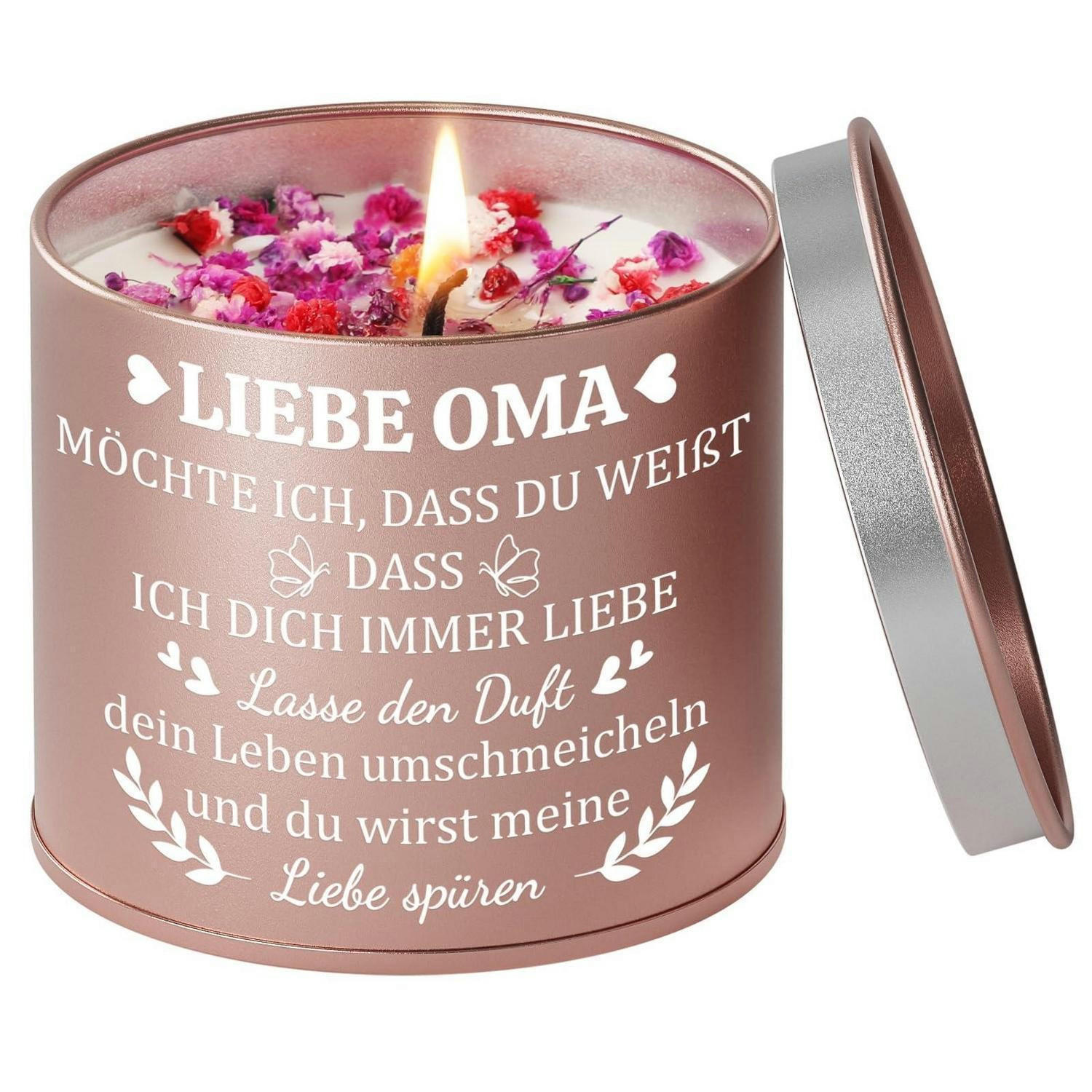 DUFTKERZE Lavendel 9OZ Geschenk für Oma - Multicolor, Paraffin (8cm)
