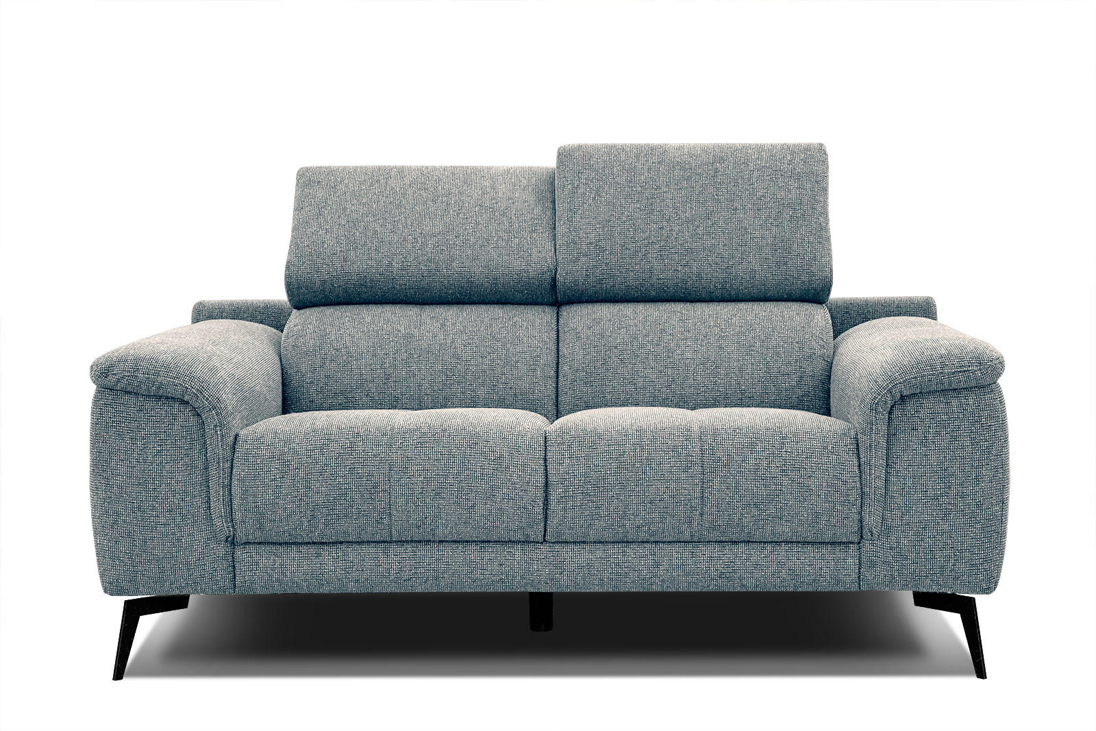 SOFA FIERO 2-Sitzer, mintgrün - Schwarz/Mintgrün, Holzwerkstoff/Textil (170/82/103cm) - Courtois Laville