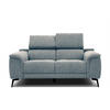 SOFA FIERO 2-Sitzer, mintgrün - Schwarz/Mintgrün, Holzwerkstoff/Textil (170/82/103cm) - Courtois Laville