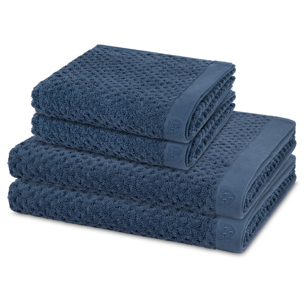 FROTTIERSET Harmony 4-teilig - Blau, Textil (50/100cm) - Ross
