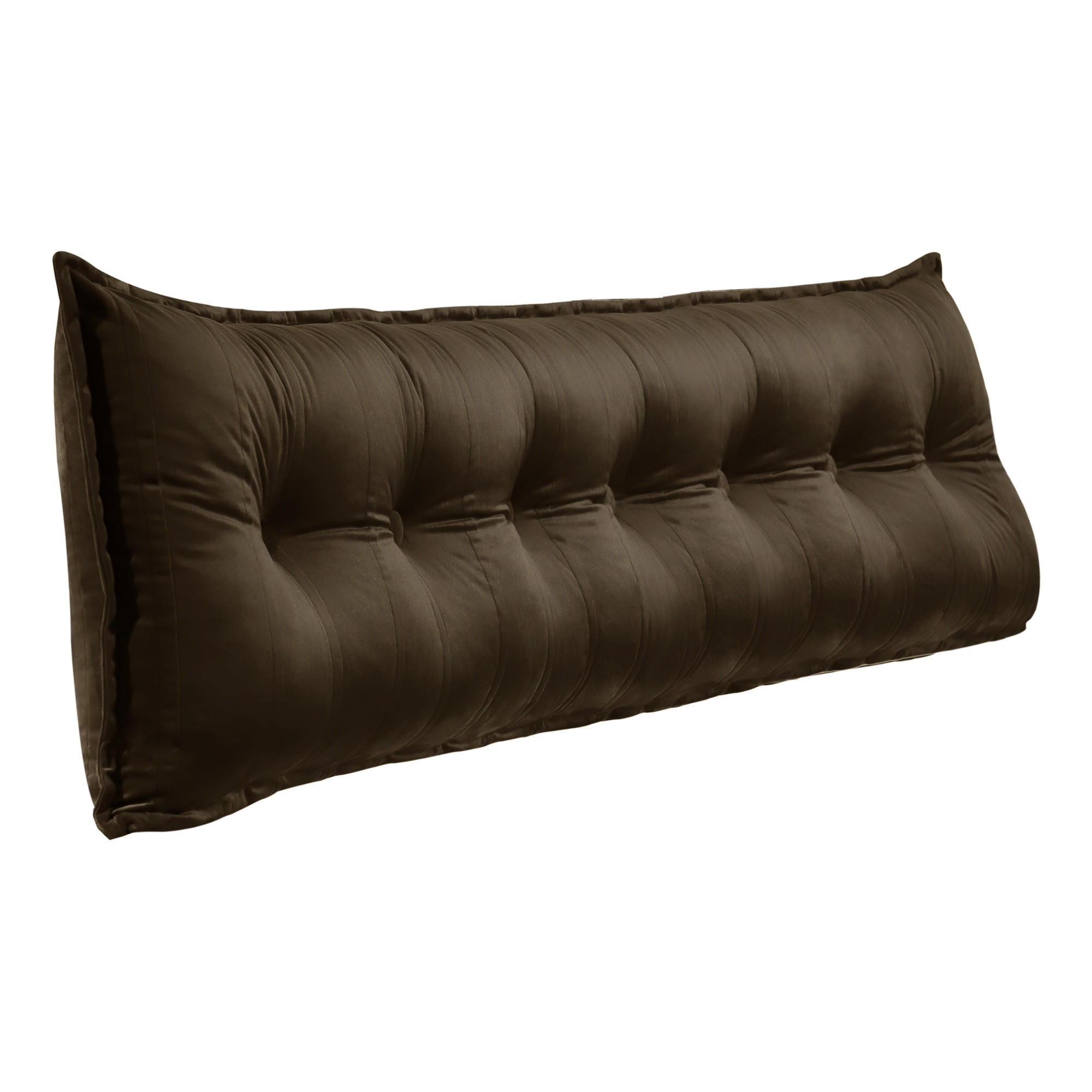 RÜCKENKISSEN Samtlook Braun 200 cm - Braun, Textil (45/200cm) - Vercart