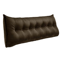 RÜCKENKISSEN Samtlook Braun 200 cm - Braun, Textil (45/200cm) - Vercart