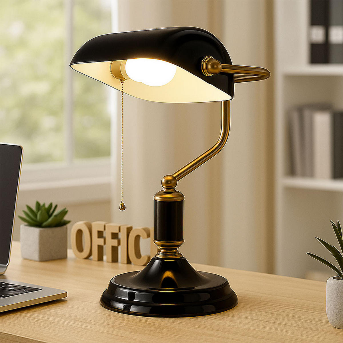 RGB LED TISCHLEUCHTE Antique Anthrazit Gold - Anthrazit, Metall (26.5/18/34cm) - Globo Lighting