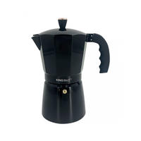 ESPRESSOKOCHER Schwarz 12.8/20.1/24.5 cm KH1885 - Schwarz, Metall (20.1/24.5/12.8cm) - Kinghoff 