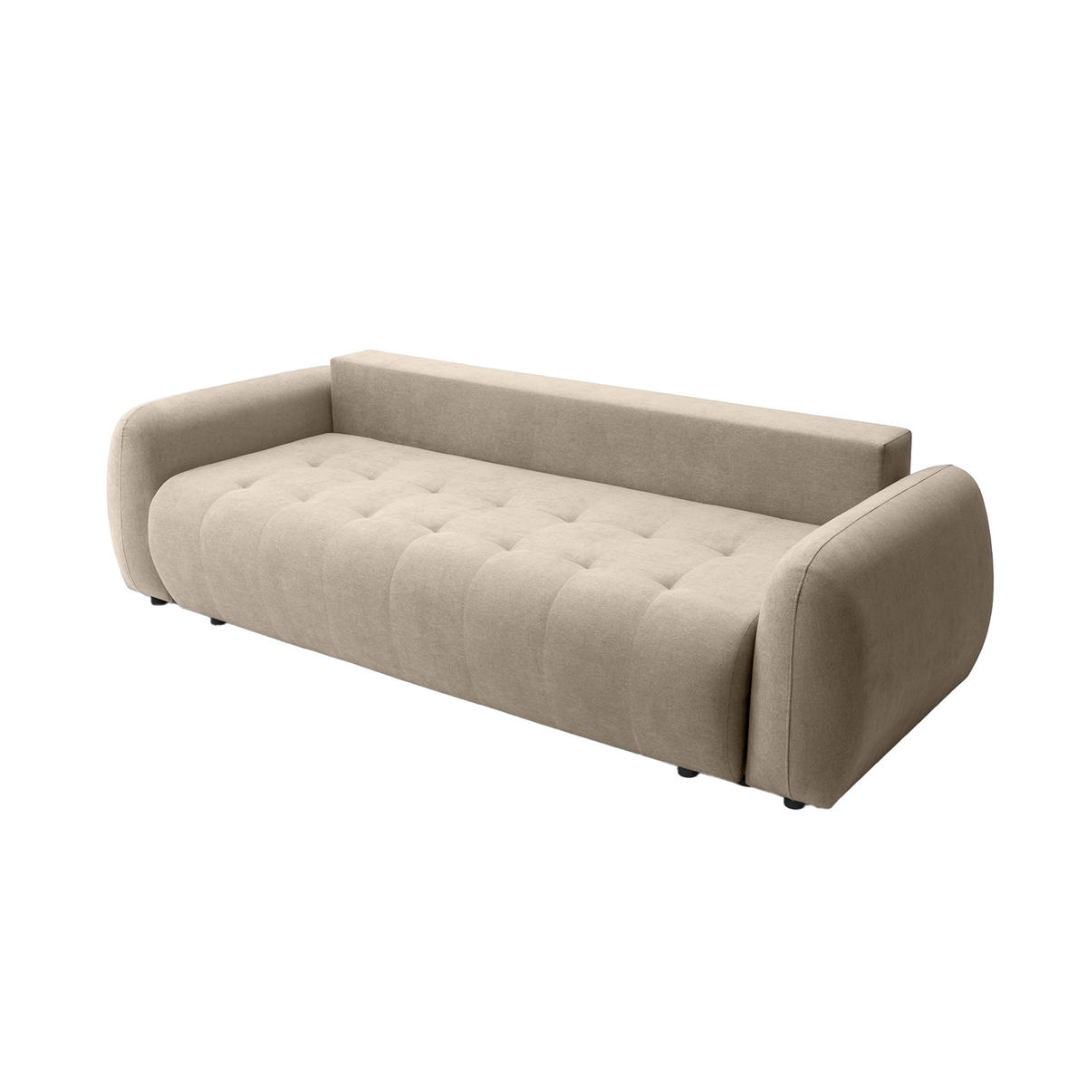 SOFA ARNIS mit Schlaffunktion, Beige - Beige, Textil (252/70/105cm) - Fedve