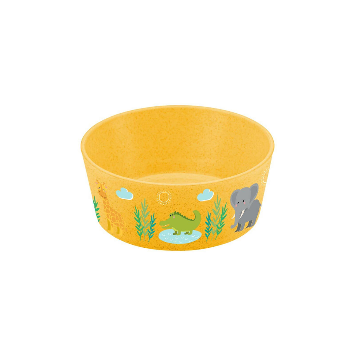 KINDERGESCHIRRSET Africa 3er Set - Gelb, Kunststoff (1/1/1cm) - Koziol