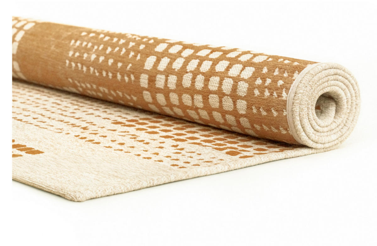 TEPPICH modern Flachgewebe TERRACE Beige 170 x 240 cm - Beige, Textil (170/240cm) - Novatrend