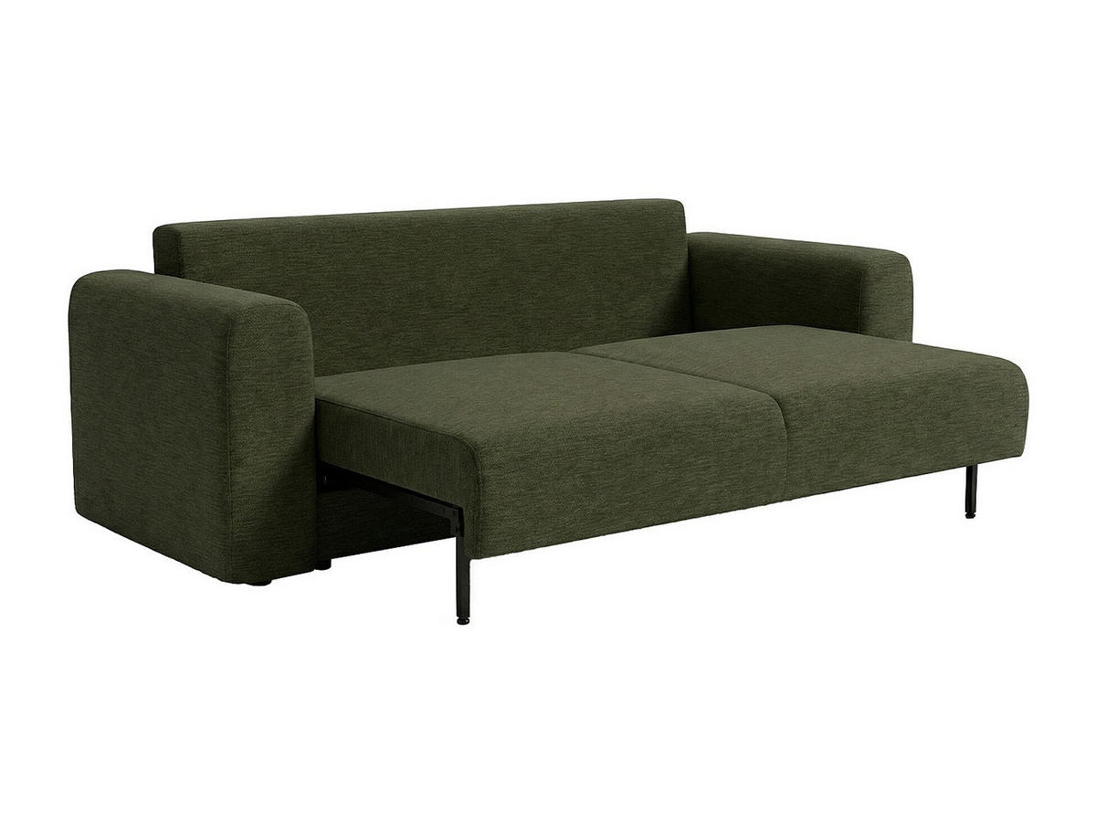 SCHLAFSOFA - 4 Personen - Stoff - Grün - - Grün, Textil (250/90/95cm) - Vente-Unique
