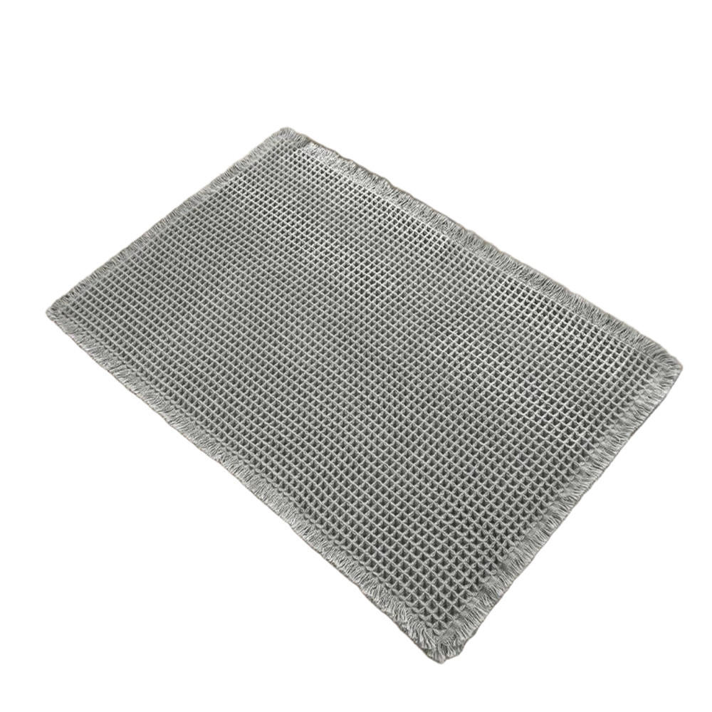 TEPPICH, Hellgrau, Polyester, 43 x 61 cm - Grau, Kunststoff/Textil (43/61cm) - Weltevree