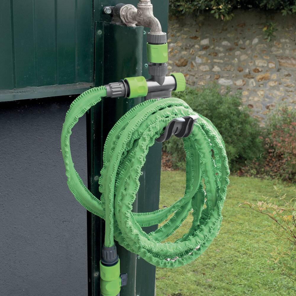 GARTENSCHLAUCHANSCHLUSS Ribimex Ø 20/27 - Anthrazit, Kunststoff (12/22.5/13cm)