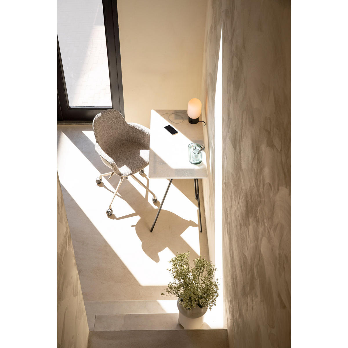 BÜROSTUHL Albert Kuip Armlehne Taupe - Taupe, Kunststoff (59.2/84.4/52cm) - Zuiver