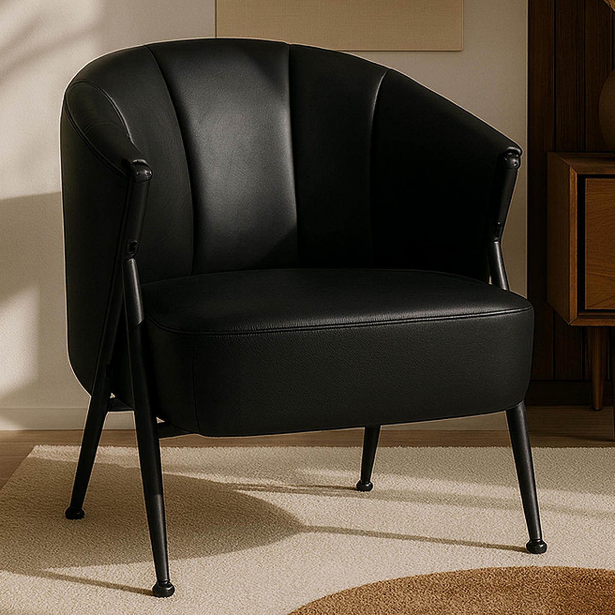 KRESLO Čierne - čierna, plast (65/74/72cm) - MCW