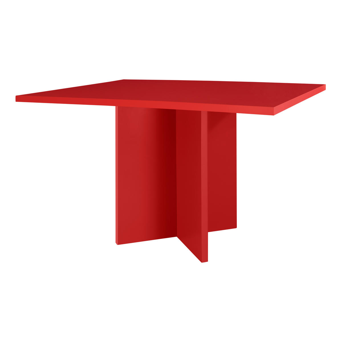ESSTISCH Rechteckiger mit laminiertem 3 cm in Rot, 90/120 cm - Rot, Holzwerkstoff (90/120/75cm) - RNT By Really Nice Things