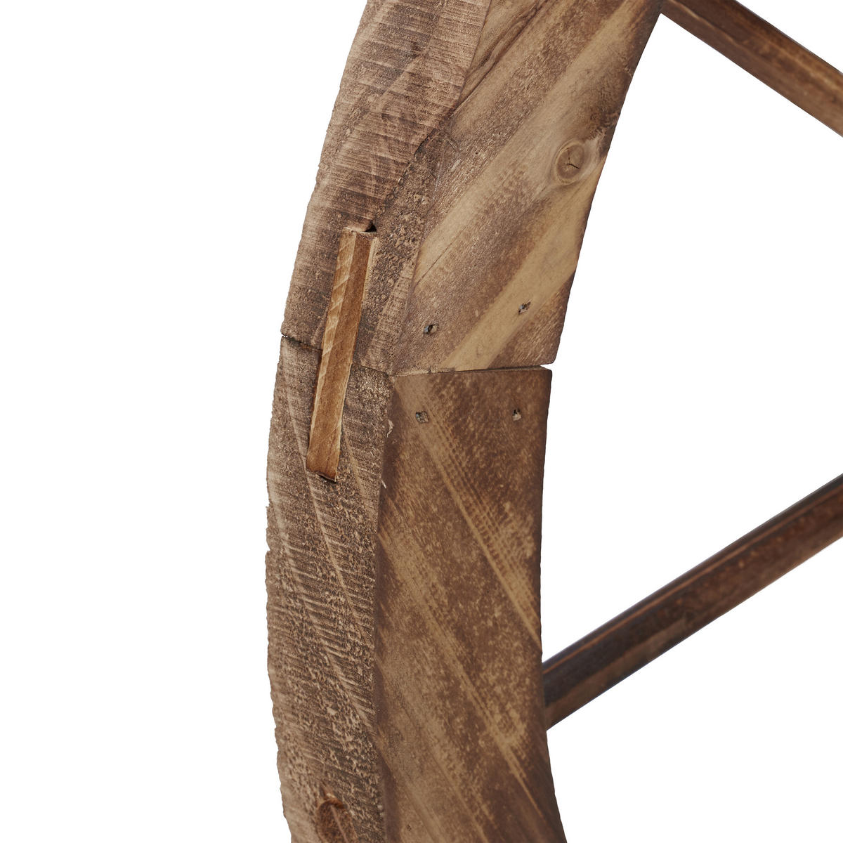 2XWAGENRAD - Braun, Holz (60/60/3cm) - Relaxdays