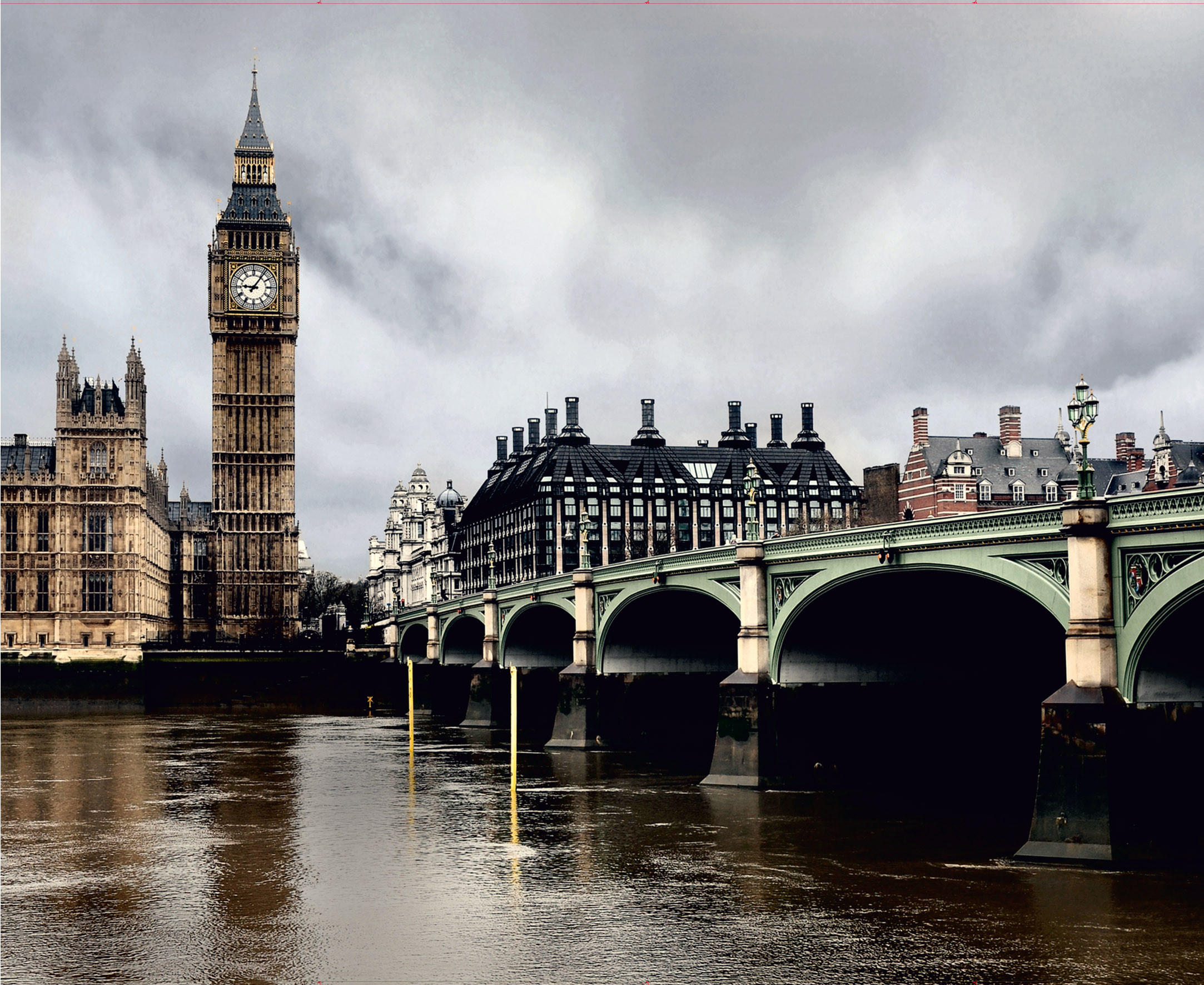 FOTOTAPETE London 375 x 270 cm - Grau, Papier (375/270cm) - Sanders & Sanders