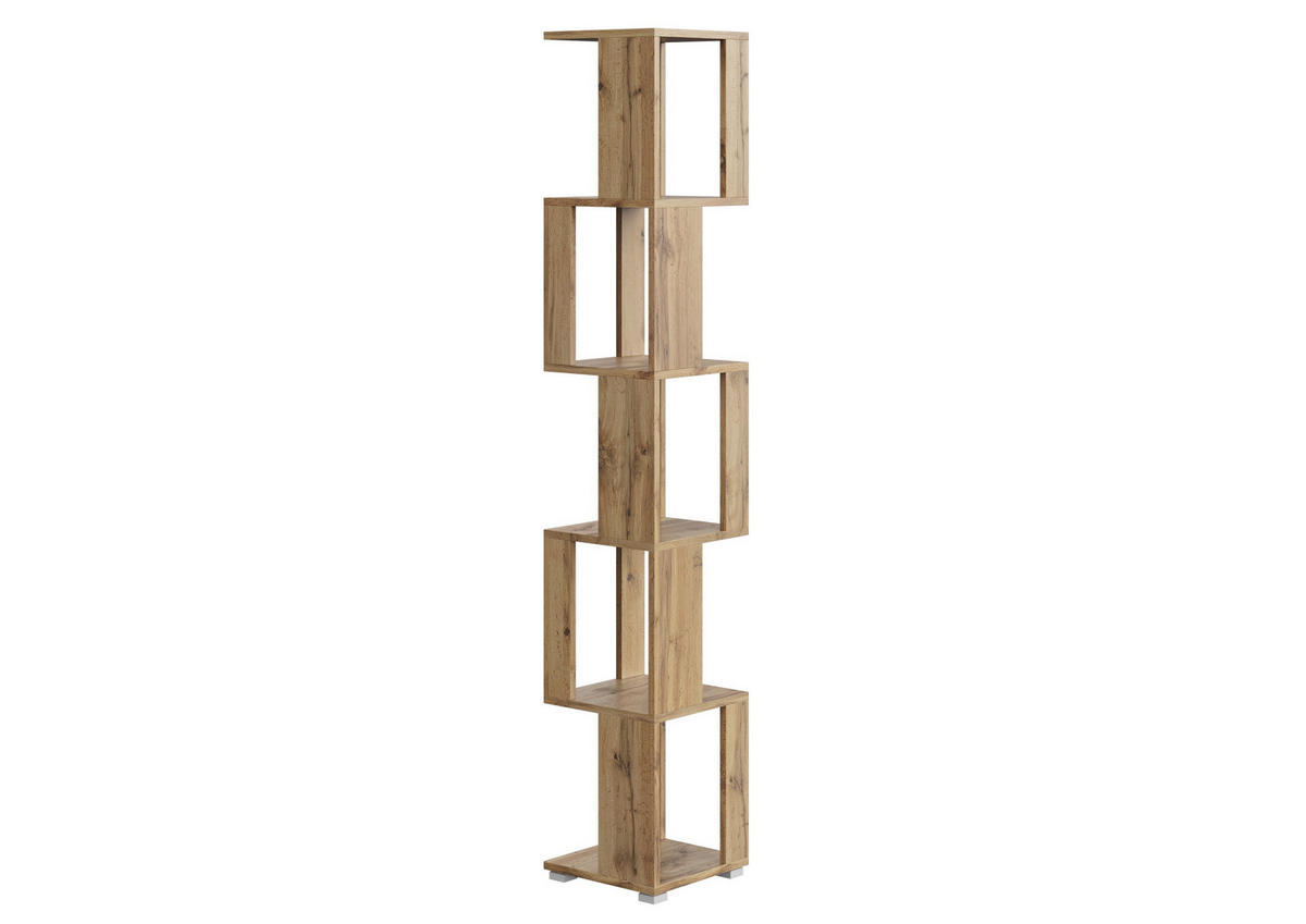 BÜCHERREGAL Wotan Eiche 29/168/29 - Eiche Wotan, Holzwerkstoff (29/168/29cm) - RAUMHIRSCH FURNITURE