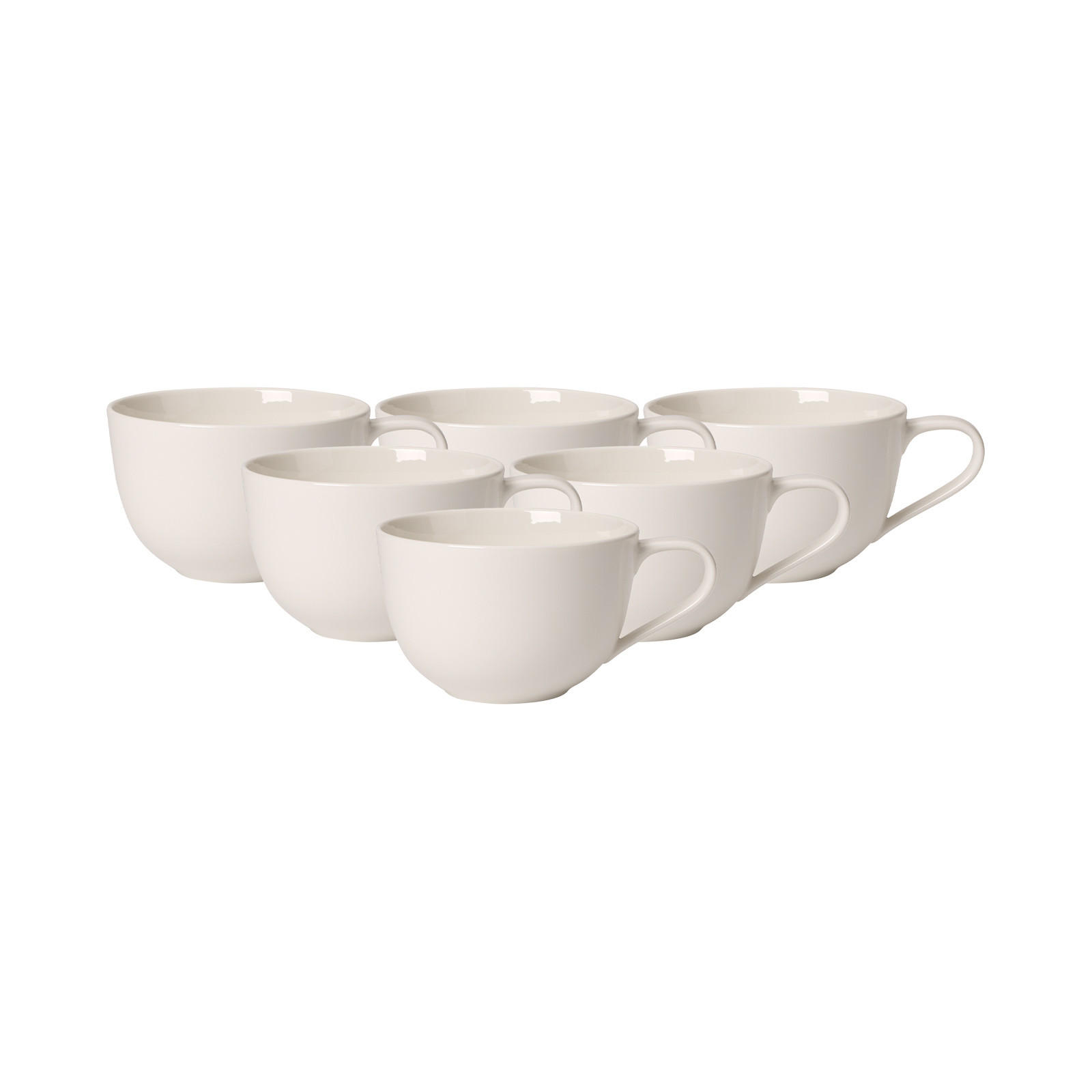 FRÜHSTÜCKSTASSEN For Me weiß 300 ml 6er Set - Weiß, Keramik (0.3L) - Villeroy & Boch