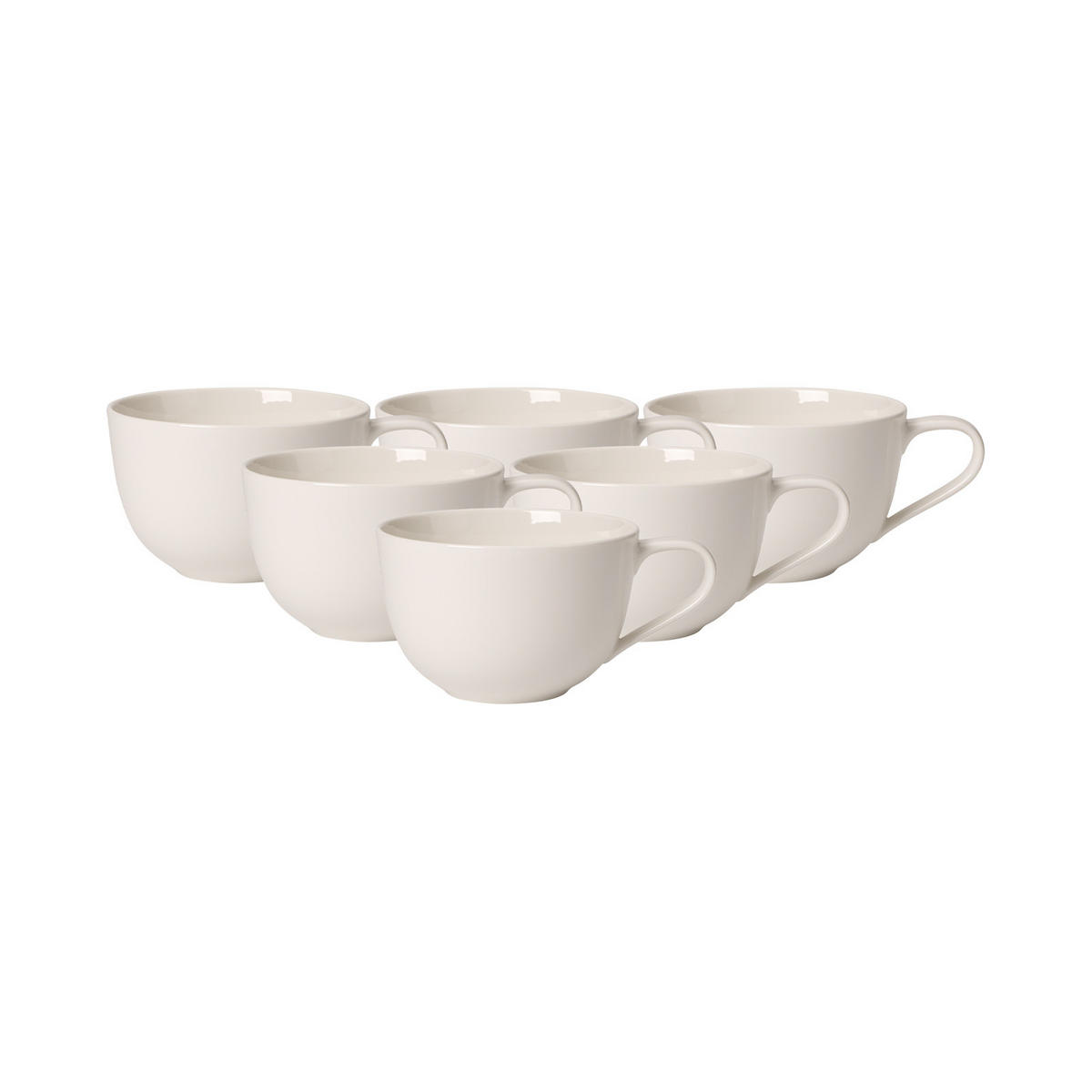 FRÜHSTÜCKSTASSEN For Me weiß 300 ml 6er Set - Weiß, Keramik (0.3L) - Villeroy & Boch