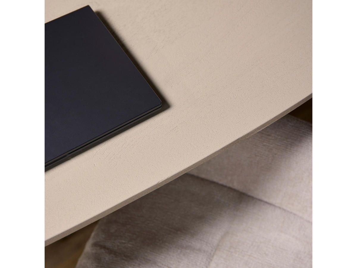 ESSTISCH Dimora Sand | Dänisches Oval 160 cm X 90 cm Sand - Sandfarben, Holz (90/160/76cm) - Villa Möbel