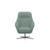RELAXSESSEL Collection Drehstuhl CUBO – komfortabel, drehbar, modernes Design, 76x97x76 cm, Farbe - Schwarz/Hellgrün, Holz/Textil (76/97/76cm) - DomoHome