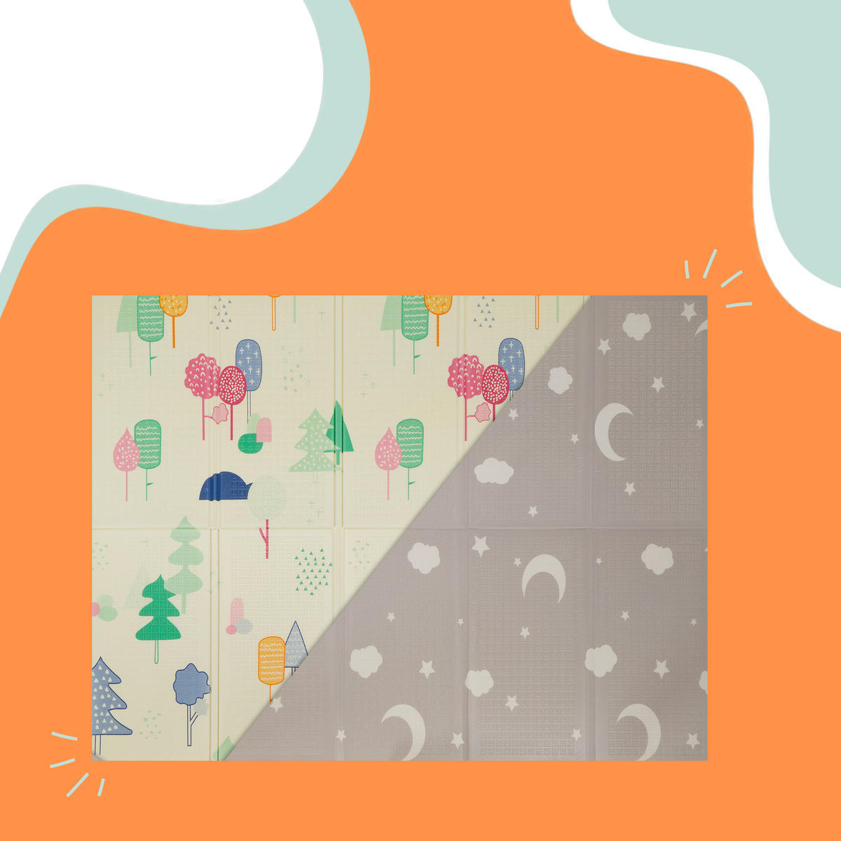 SPIELMATTE - Multicolor, Textil (200/150cm) - Relaxdays