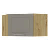 ECKHÄNGESCHRANK Kvantum W10/60/36 Beige Matt / Eiche Artisan Matt 60 / 60 / 36cm - Beige/Eiche Artisan, Holz/Holzwerkstoff (60/36/60cm) - Feldmann-Wohnen