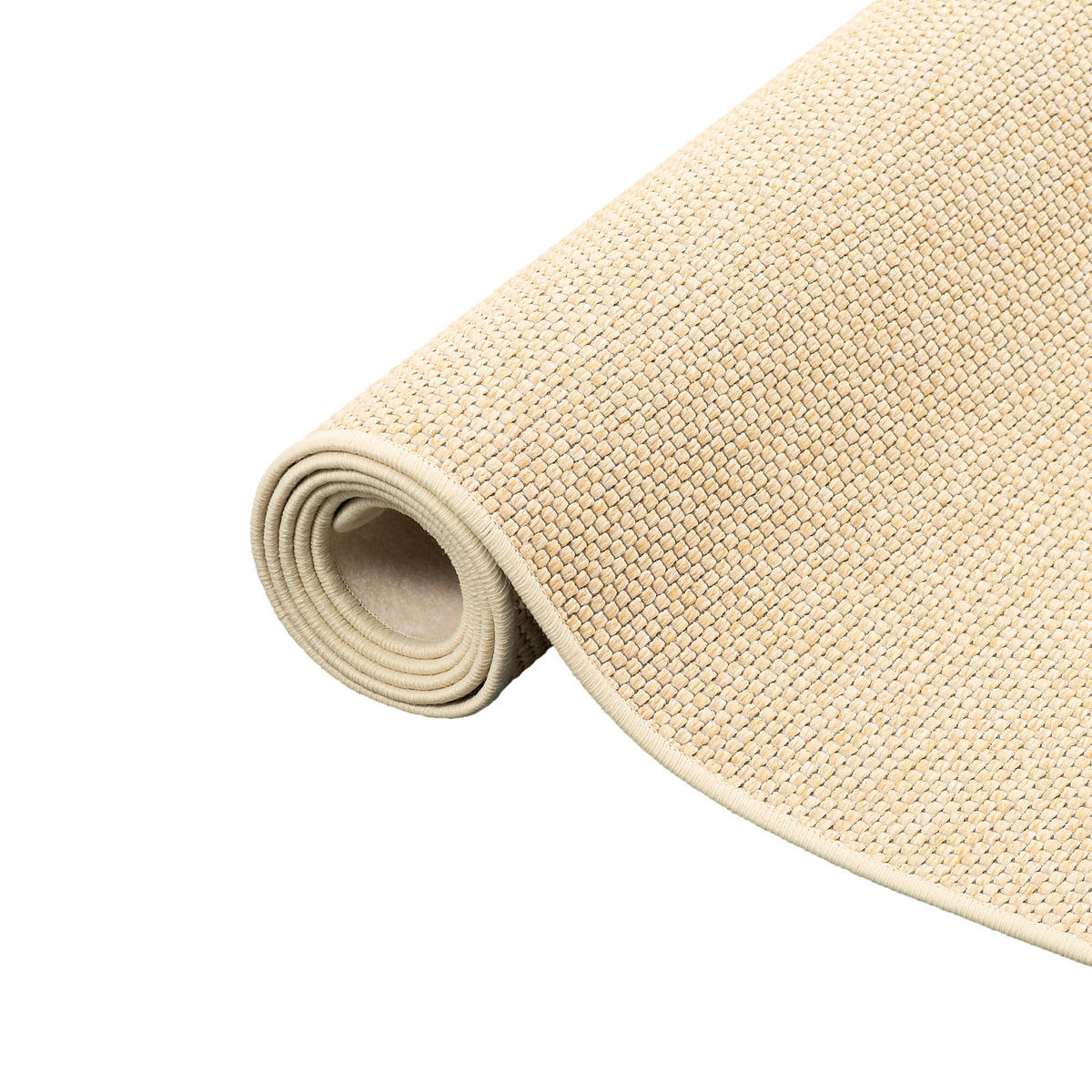 FLACHGEWEBE NATUR TEPPICH BENTZON - Beige, Textil (100/100cm) - Snapstyle