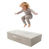 SICHERES Indoor Motorik-Kissen für Kinder grau - Grau, Textil (80/24/60cm) - AngeLove