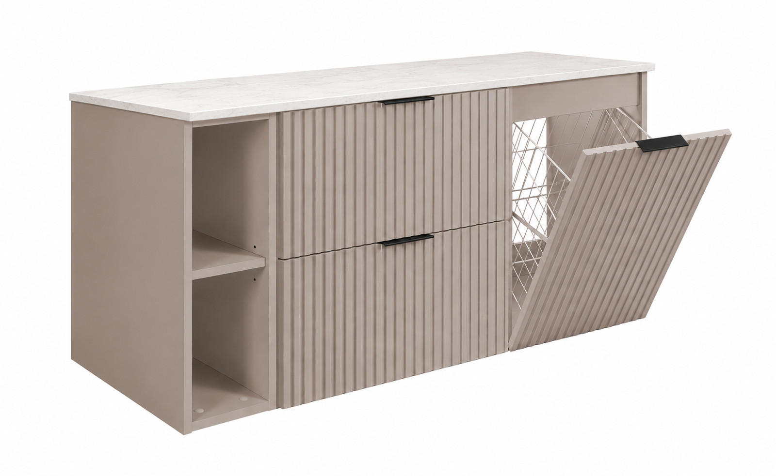 3XE Living Badmöbel-Set Kaschmir, Eiche 120x57x46 cm