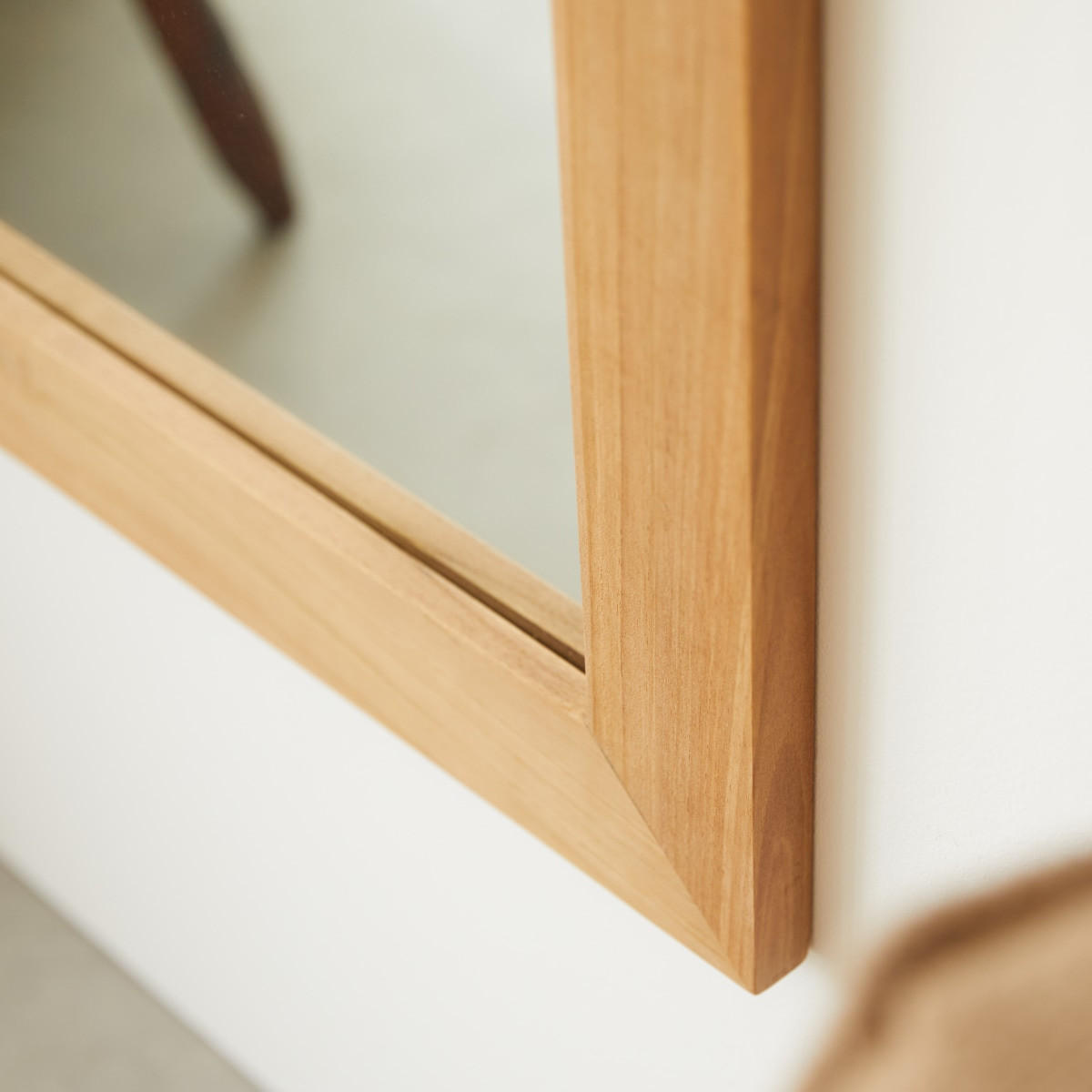 SPIEGEL Tona Natur aus Teak - Naturfarben, Holz (90/120/2cm) - Tikamoon