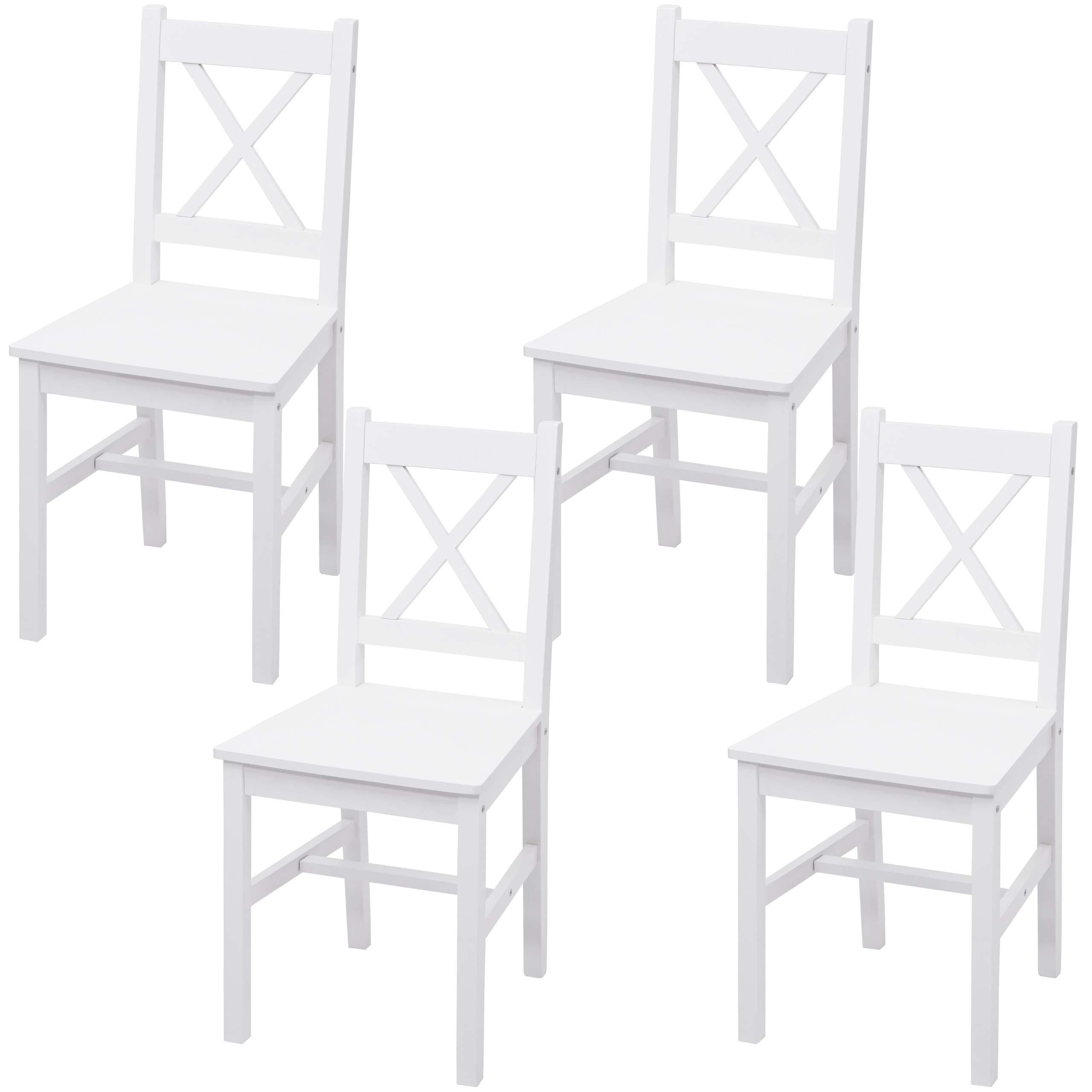 Chefgastro Esszimmerstuhl Weiß 40x86x42 cm