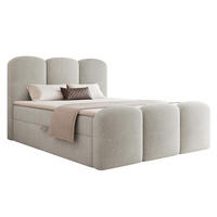 BOXBETT 180x200 VELIA Grau - Grau, Holzwerkstoff/Textil (180/200cm) - Compleo24