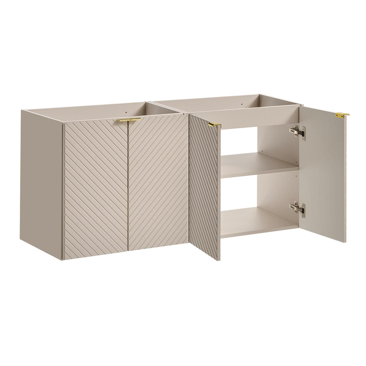 WASCHTISCHUNTERSCHRANK 120cm Manoa Kaschmir - Beige, Holzwerkstoff (120/59/40cm) - Petits-meubles